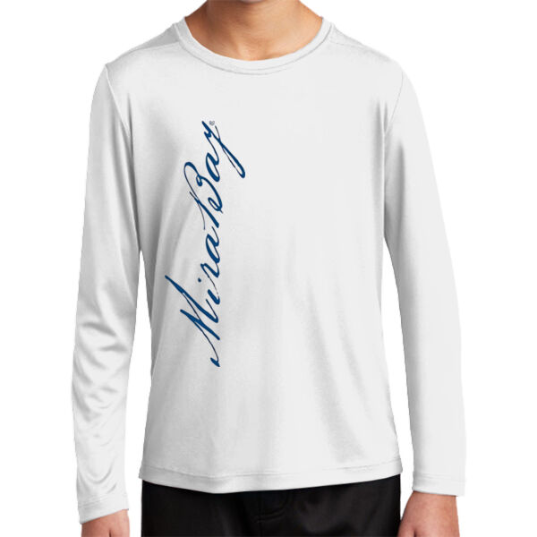 Mira Bay Side Print - Youth Posi UV ® Pro Long Sleeve Tee Thumbnail