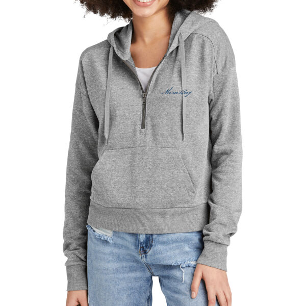 Mira Bay Side Print - Women's Perfect Tri ® Fleece 1/2 Zip Pullover Thumbnail