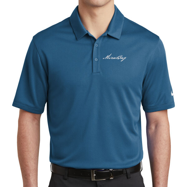 Mira Bay Embroidered - Dri FIT Hex Textured Polo Thumbnail