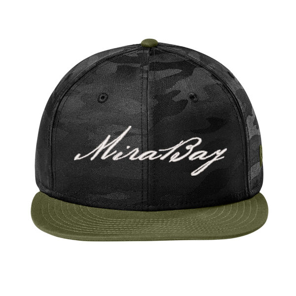 Mira Bay Embroidered - Camo Flat Bill Snapback Cap Thumbnail