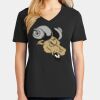Ladies Core Cotton V-Neck Tee Thumbnail